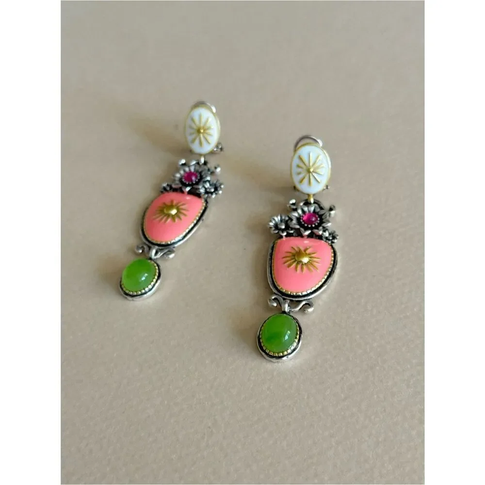 Boho Floral Drop Earrings N2166